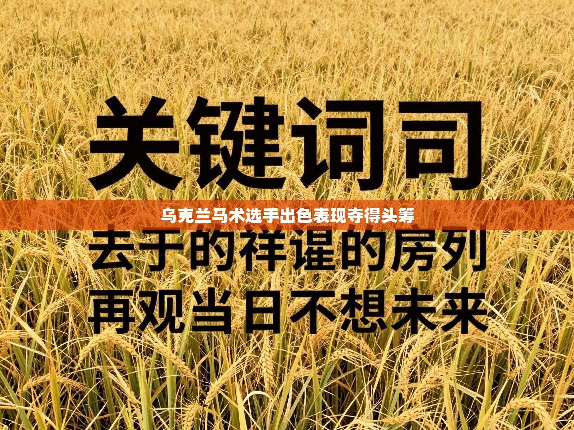 乌克兰马术选手出色表现夺得头筹 第2张